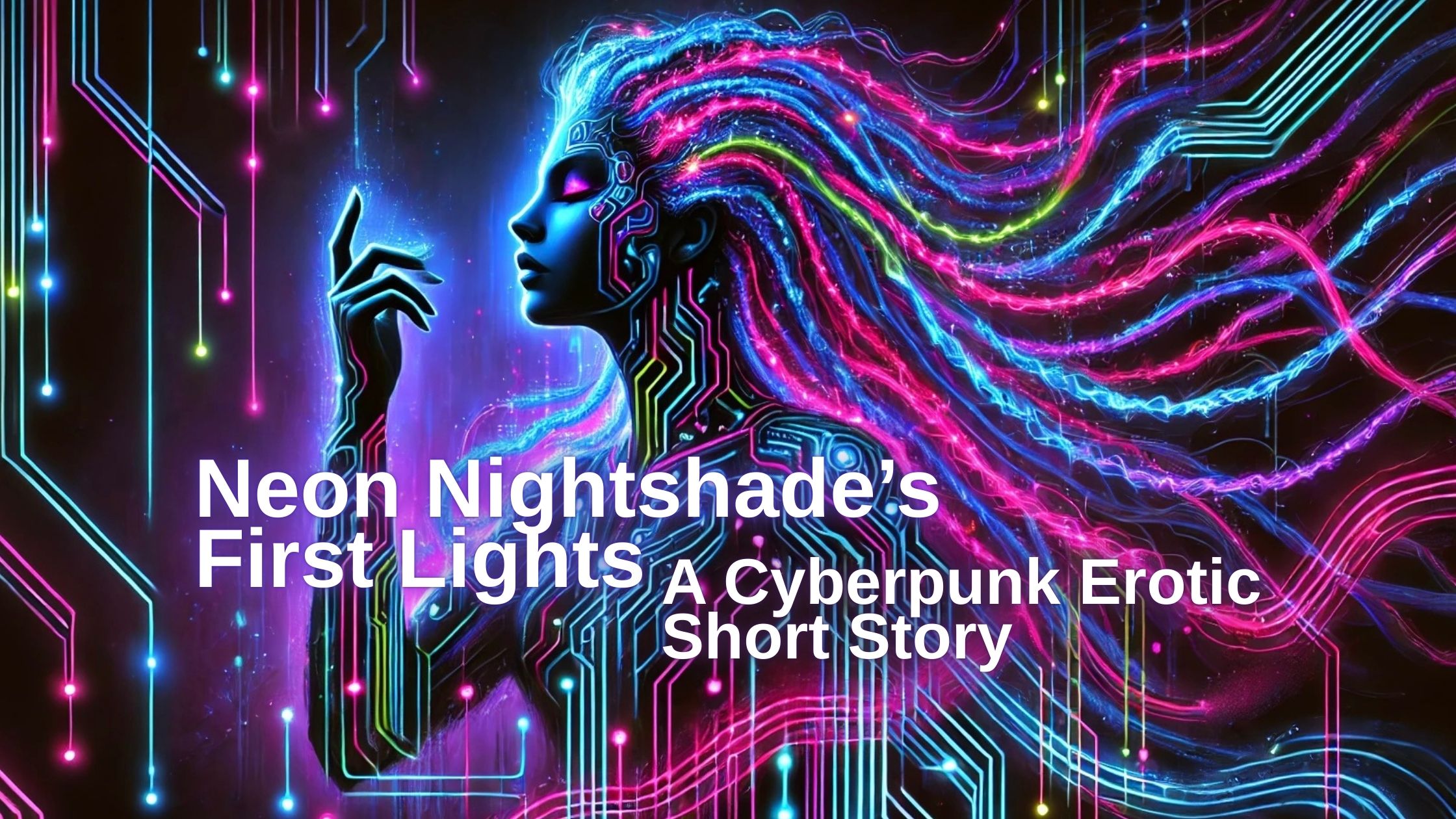 Neon Nightshade’s First Lights : A Thrilling Cyberpunk Erotic Short Story