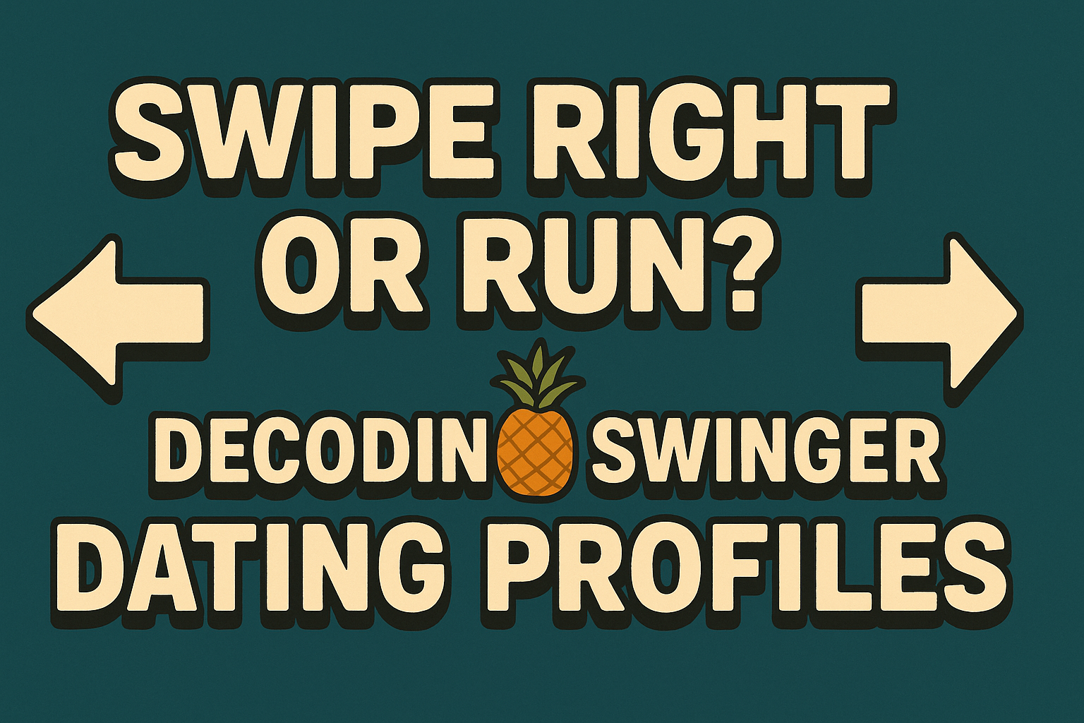 Swipe Right or Run? Decoding Swinger Dating Profiles